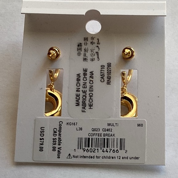 NWT Kate Spade Coffee Break Donut Earrings - Picture 5 of 6